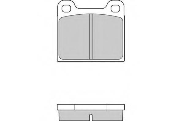 Комплект тормозных колодок, дисковый тормоз E.T.F. 12-0009