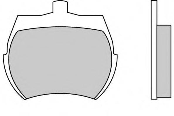 Комплект тормозных колодок, дисковый тормоз E.T.F. 12-0012