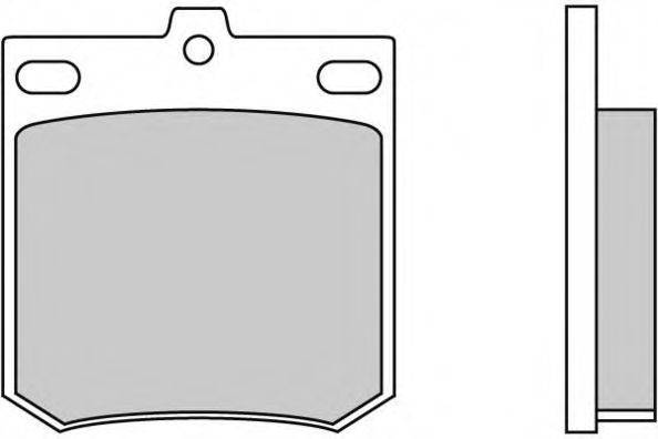 Комплект тормозных колодок, дисковый тормоз E.T.F. 12-0049