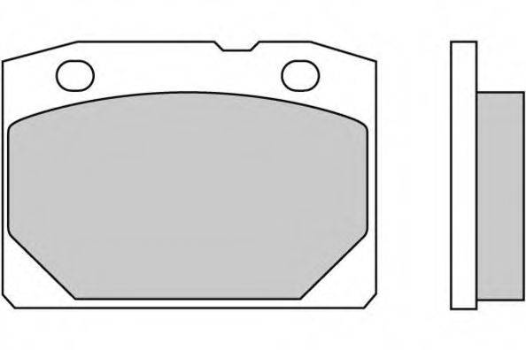 Комплект тормозных колодок, дисковый тормоз E.T.F. 12-0065