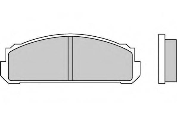 Комплект тормозных колодок, дисковый тормоз E.T.F. 12-0076