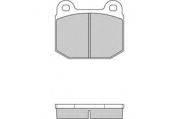Комплект тормозных колодок, дисковый тормоз E.T.F. 12-0085