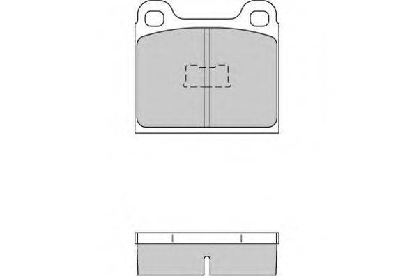 E.T.F. 120091 Комплект тормозных колодок, дисковый тормоз