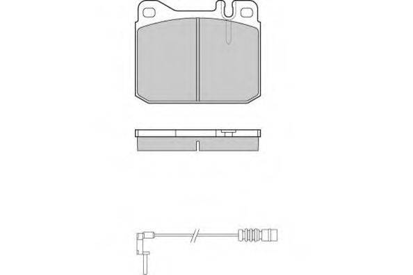Комплект тормозных колодок, дисковый тормоз E.T.F. 12-0108