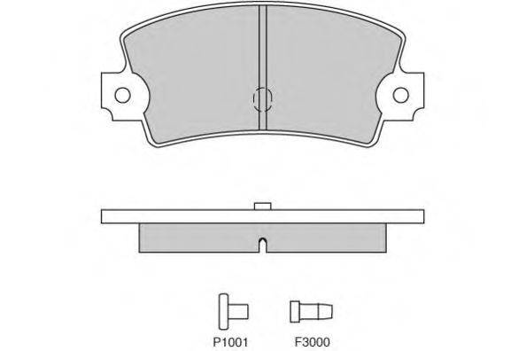 Комплект тормозных колодок, дисковый тормоз E.T.F. 12-0114
