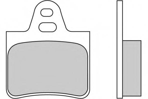 Комплект тормозных колодок, дисковый тормоз E.T.F. 12-0130