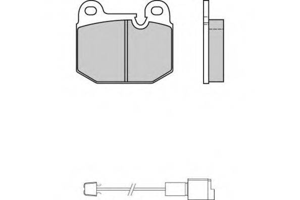 E.T.F. 120144 Комплект тормозных колодок, дисковый тормоз