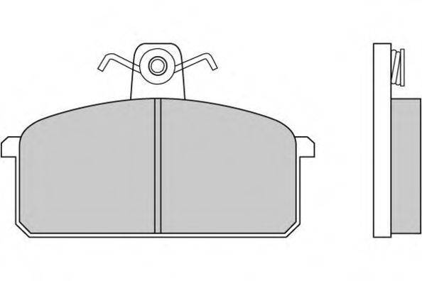 E.T.F. 120151 Комплект тормозных колодок, дисковый тормоз