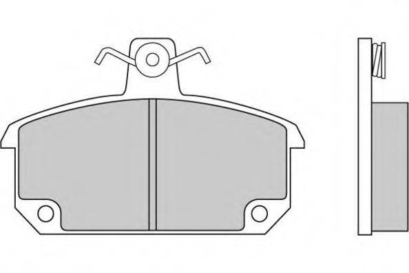 E.T.F. 120153 Комплект тормозных колодок, дисковый тормоз