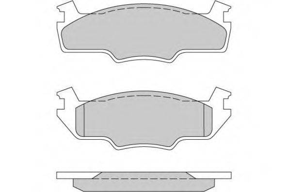 Комплект тормозных колодок, дисковый тормоз E.T.F. 12-0162