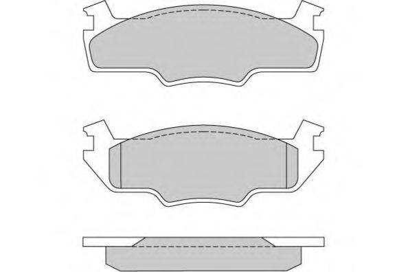 E.T.F. 120166 Комплект тормозных колодок, дисковый тормоз