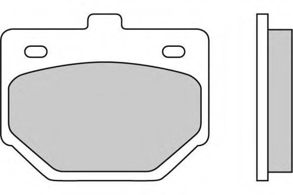 Комплект тормозных колодок, дисковый тормоз E.T.F. 12-0174