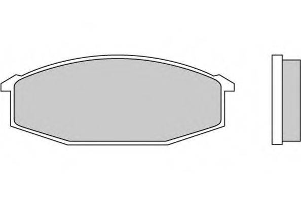 Комплект тормозных колодок, дисковый тормоз E.T.F. 12-0180