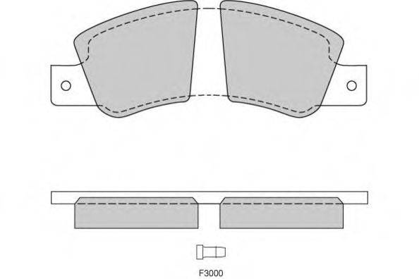 Комплект тормозных колодок, дисковый тормоз E.T.F. 12-0181