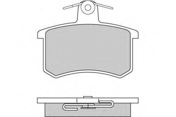 Комплект тормозных колодок, дисковый тормоз E.T.F. 12-0187
