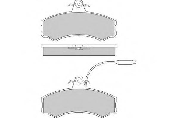 Комплект тормозных колодок, дисковый тормоз E.T.F. 12-0196