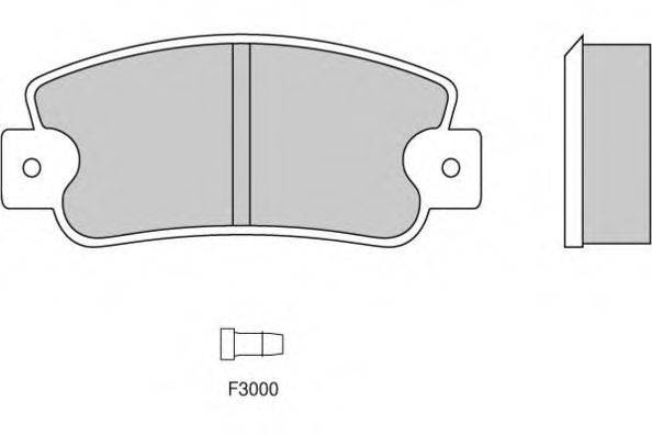 E.T.F. 120203 Комплект тормозных колодок, дисковый тормоз