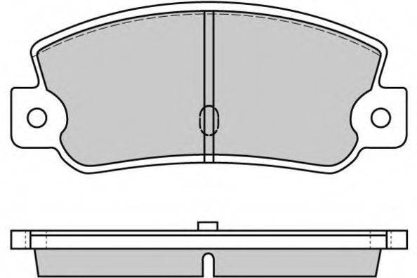 Комплект тормозных колодок, дисковый тормоз E.T.F. 12-0212