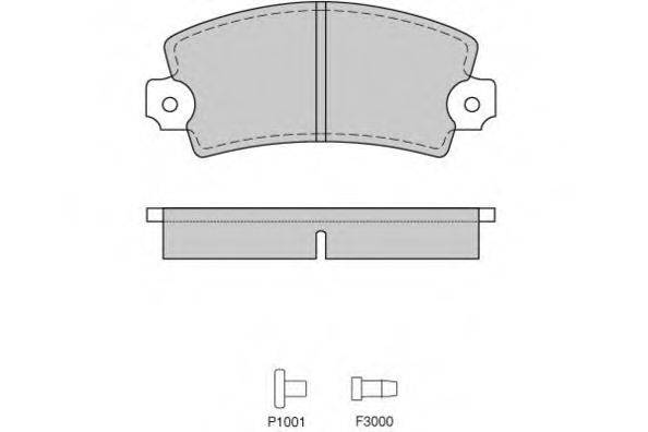 Комплект тормозных колодок, дисковый тормоз E.T.F. 12-0220