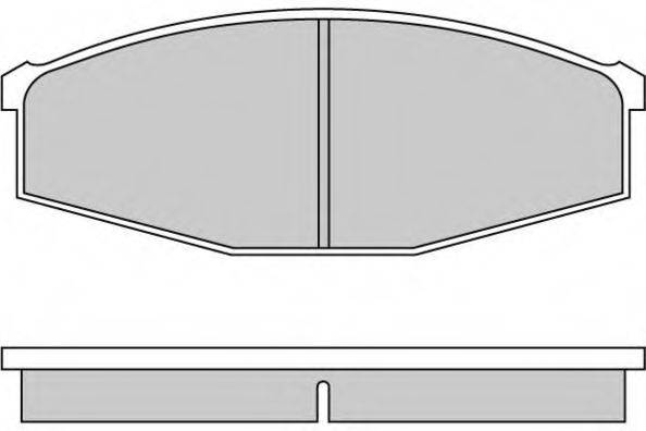 Комплект тормозных колодок, дисковый тормоз E.T.F. 12-0234