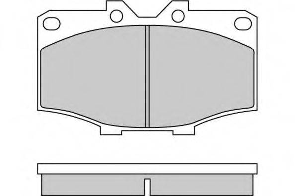 E.T.F. 120242 Комплект тормозных колодок, дисковый тормоз