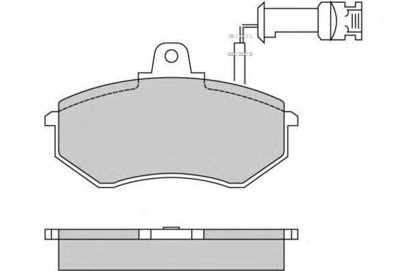 E.T.F. 120257 Комплект тормозных колодок, дисковый тормоз