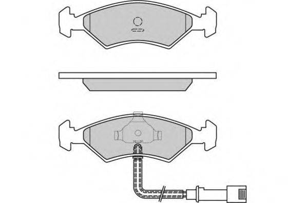 Комплект тормозных колодок, дисковый тормоз E.T.F. 12-0266