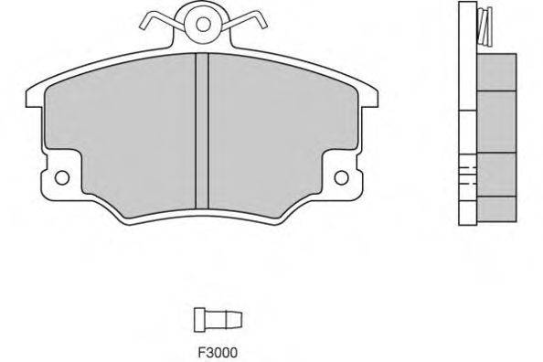 Комплект тормозных колодок, дисковый тормоз E.T.F. 12-0268