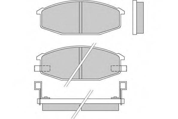 E.T.F. 120273 Комплект тормозных колодок, дисковый тормоз