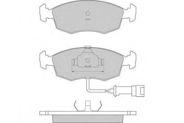 Комплект тормозных колодок, дисковый тормоз E.T.F. 12-0282