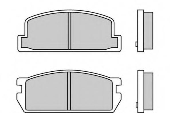 Комплект тормозных колодок, дисковый тормоз E.T.F. 12-0298