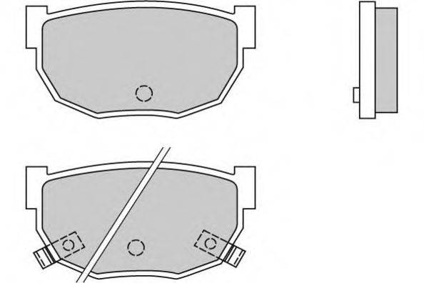 Комплект тормозных колодок, дисковый тормоз E.T.F. 12-0303