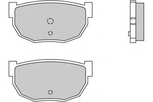Комплект тормозных колодок, дисковый тормоз E.T.F. 12-0304