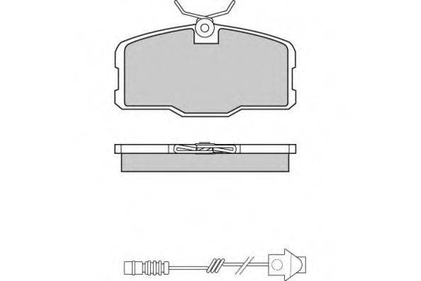 Комплект тормозных колодок, дисковый тормоз E.T.F. 12-0317