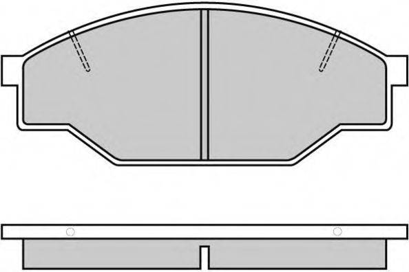 Комплект тормозных колодок, дисковый тормоз E.T.F. 12-0322
