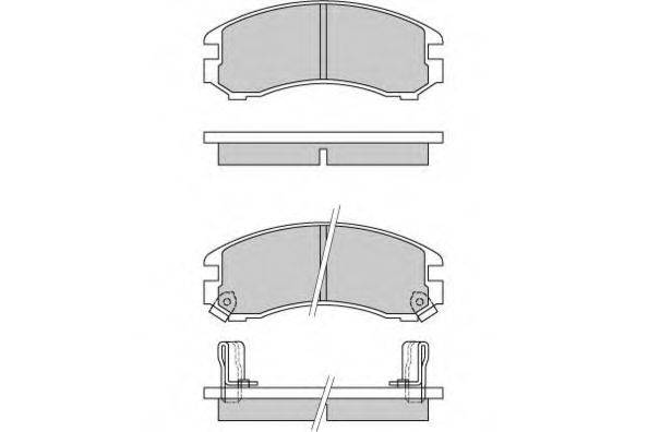 Комплект тормозных колодок, дисковый тормоз E.T.F. 12-0332