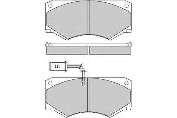 E.T.F. 120341 Комплект тормозных колодок, дисковый тормоз