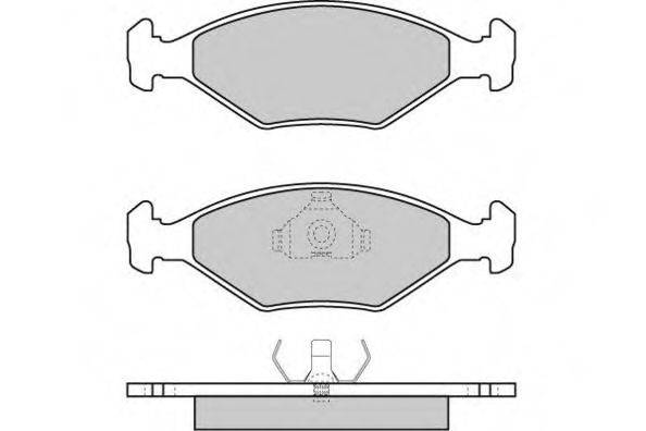 E.T.F. 1203431 Комплект тормозных колодок, дисковый тормоз