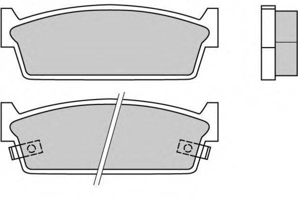 Комплект тормозных колодок, дисковый тормоз E.T.F. 12-0347