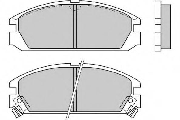 E.T.F. 120349 Комплект тормозных колодок, дисковый тормоз