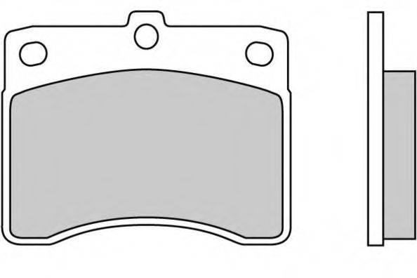 Комплект тормозных колодок, дисковый тормоз E.T.F. 12-0353