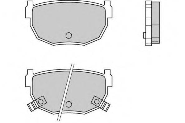 Комплект тормозных колодок, дисковый тормоз E.T.F. 12-0357