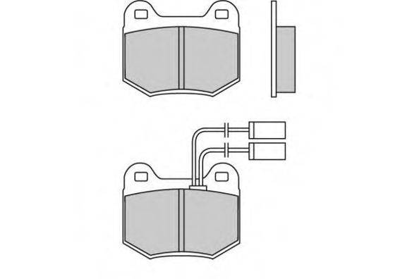 Комплект тормозных колодок, дисковый тормоз E.T.F. 12-0364