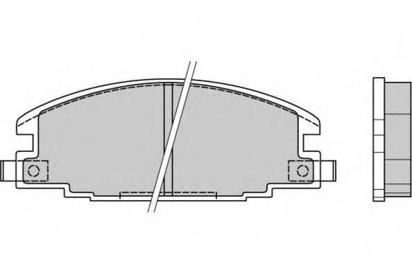 Комплект тормозных колодок, дисковый тормоз E.T.F. 12-0367