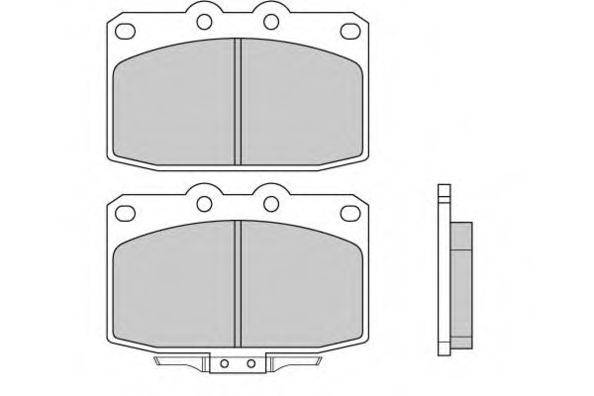 E.T.F. 120369 Комплект тормозных колодок, дисковый тормоз