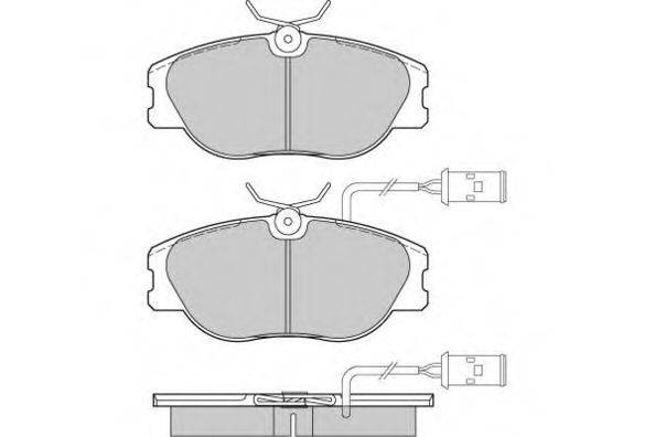 Комплект тормозных колодок, дисковый тормоз E.T.F. 12-0374