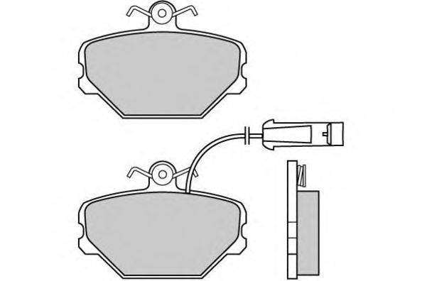E.T.F. 120375 Комплект тормозных колодок, дисковый тормоз