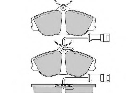 Комплект тормозных колодок, дисковый тормоз E.T.F. 12-0382
