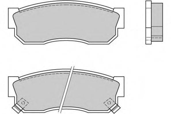 Комплект тормозных колодок, дисковый тормоз E.T.F. 12-0388