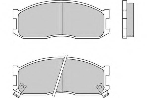 Комплект тормозных колодок, дисковый тормоз E.T.F. 12-0390